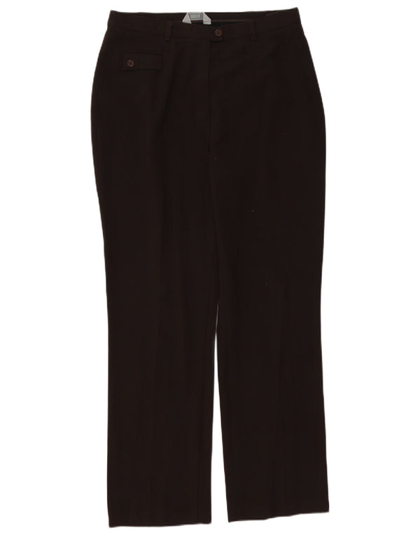 Marks & Spencer Pantalones Casuales Rectos para Mujer UK 40 Medium W30 L30 Marrón
