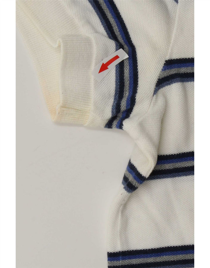 Polo Gap para hombre de algodón a rayas blancas grandes