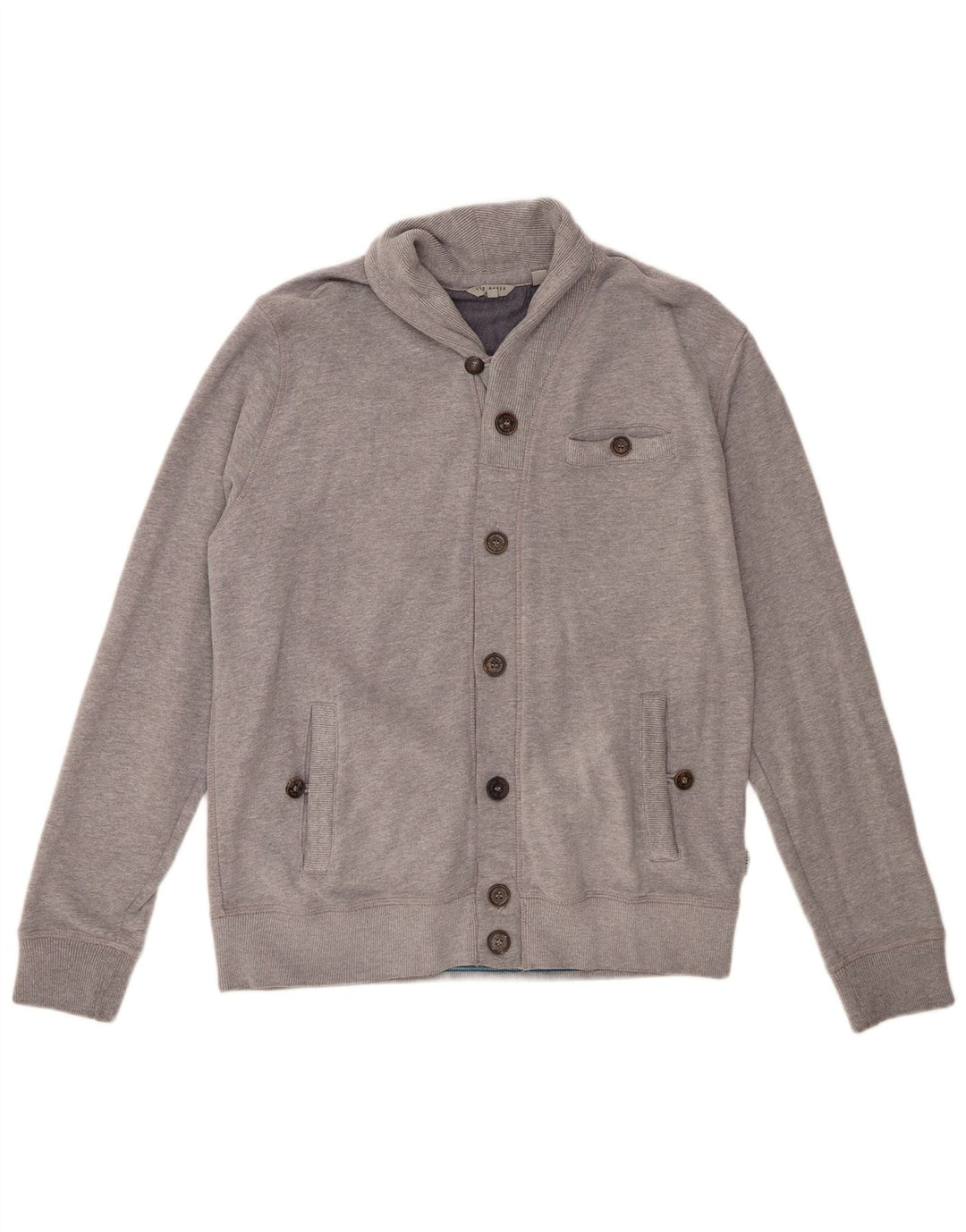 Ted Baker - Chaqueta de chándal para hombre, talla 4, algodón gris grande