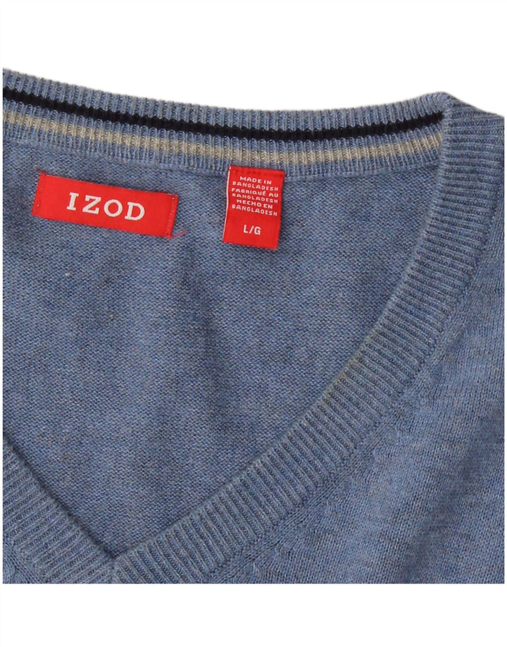 IZOD - Camiseta sin mangas para hombre, talla grande, color azul