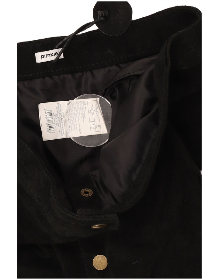 Pimkie Minifalda de ante para mujer IT 44 Medium W30 Black Leather