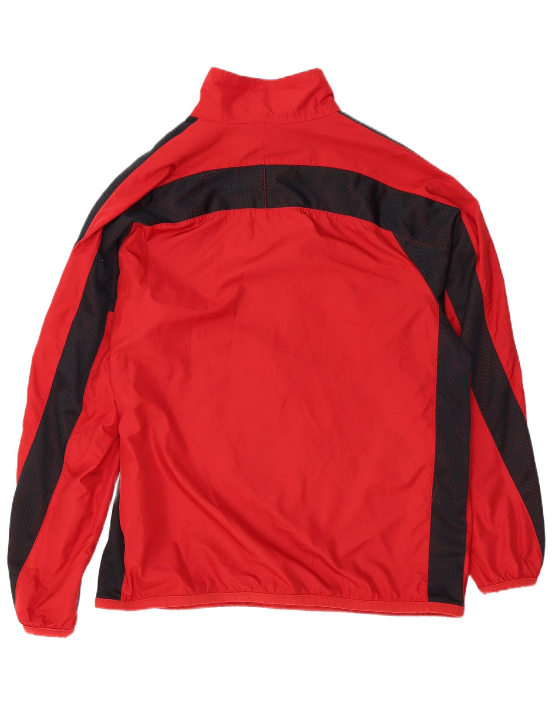 NIKE Hombre Jersey Chándal Top Chaqueta XL Rojo Colorblock Poliéster
