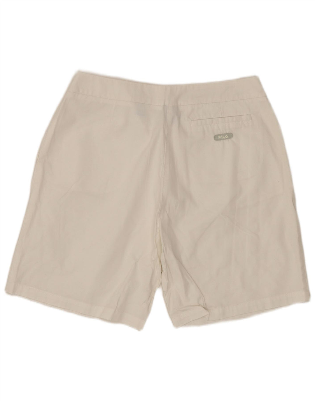 FILA Pantalones cortos chinos para mujer IT 44 Medium W30 Algodón blanco