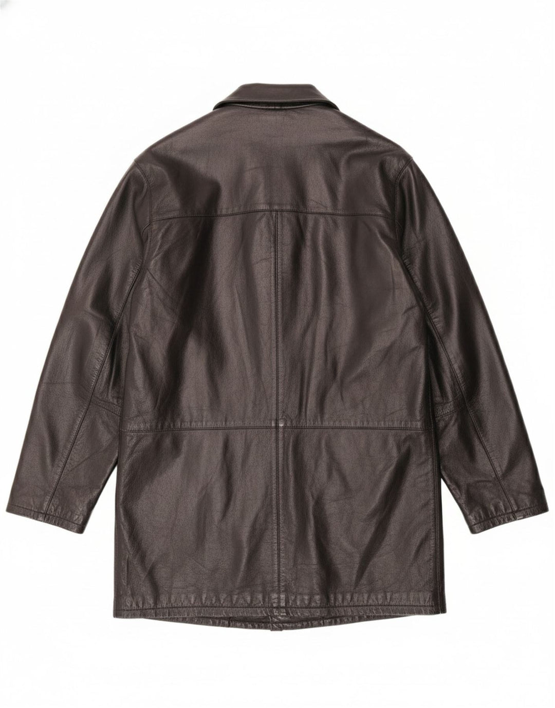Martin's Abrigo de cuero para hombre IT 48 Cuero negro mediano