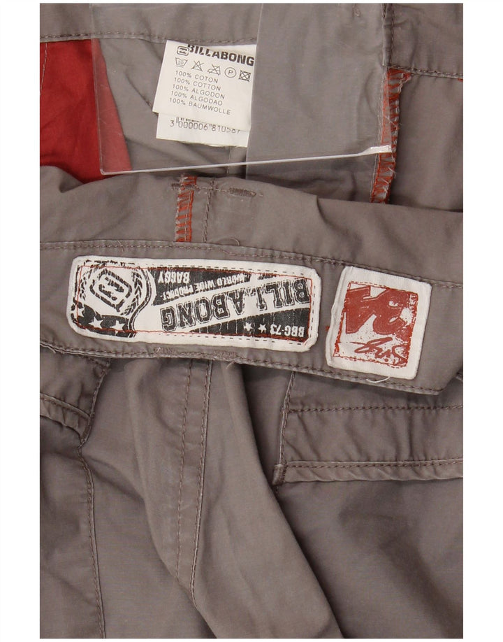 BILLABONG Bermudas cargo para hombre W34 Algodón gris grande