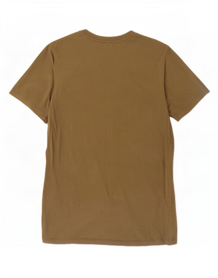 Religion Camiseta gráfica para hombre Top pequeño de algodón caqui