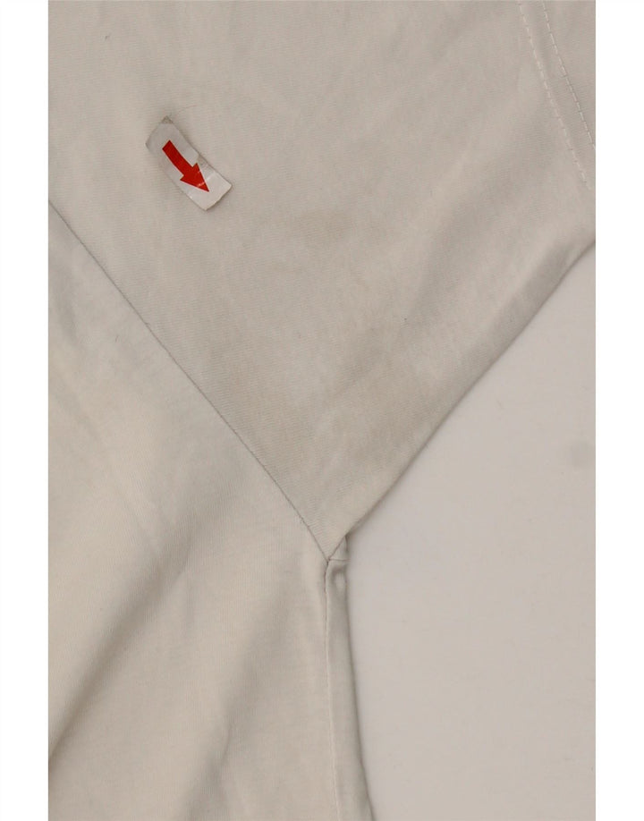 Vans Camiseta de corte clásico para hombre, talla grande, algodón blanco