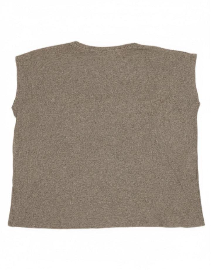 DIESEL Womens Oversized Blouse Top UK 14 Large Grey