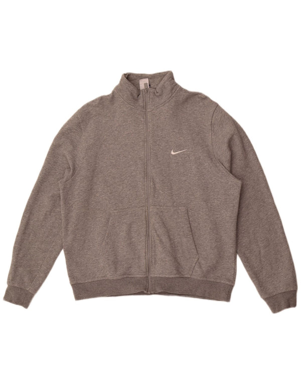 Nike Hombre Chándal Top Chaqueta XL Gris Algodón