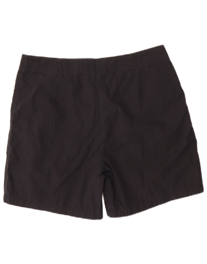 Marks & Spencer Pantalones cortos casuales para mujer UK 12 Medium W30 Algodón negro