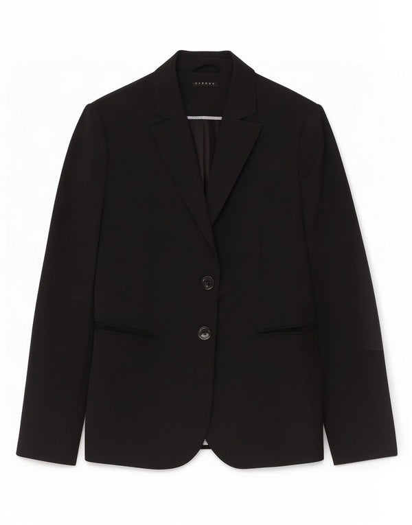 Sisley Chaqueta Blazer de 2 Botones para Mujer UK 42 Medium Black