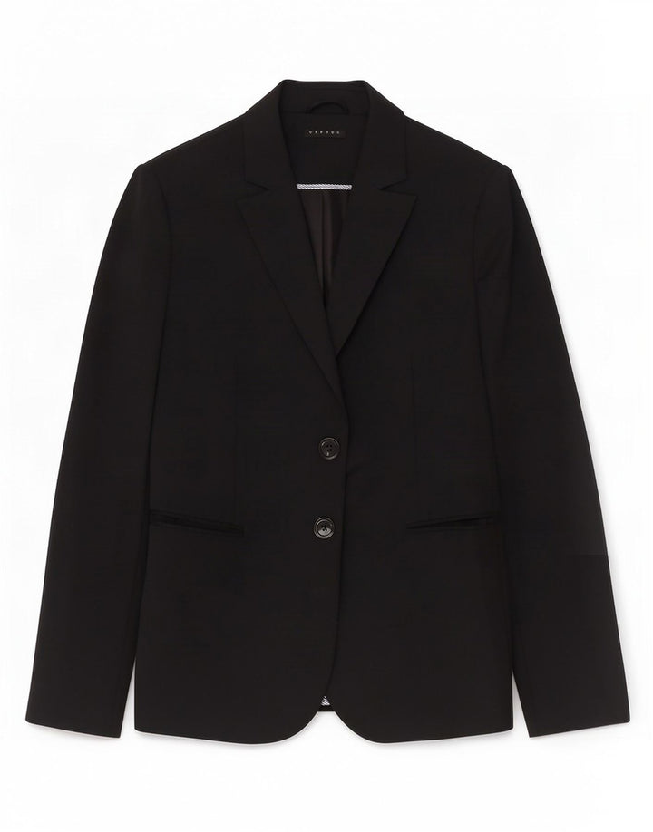 Sisley Chaqueta Blazer de 2 Botones para Mujer UK 42 Medium Black