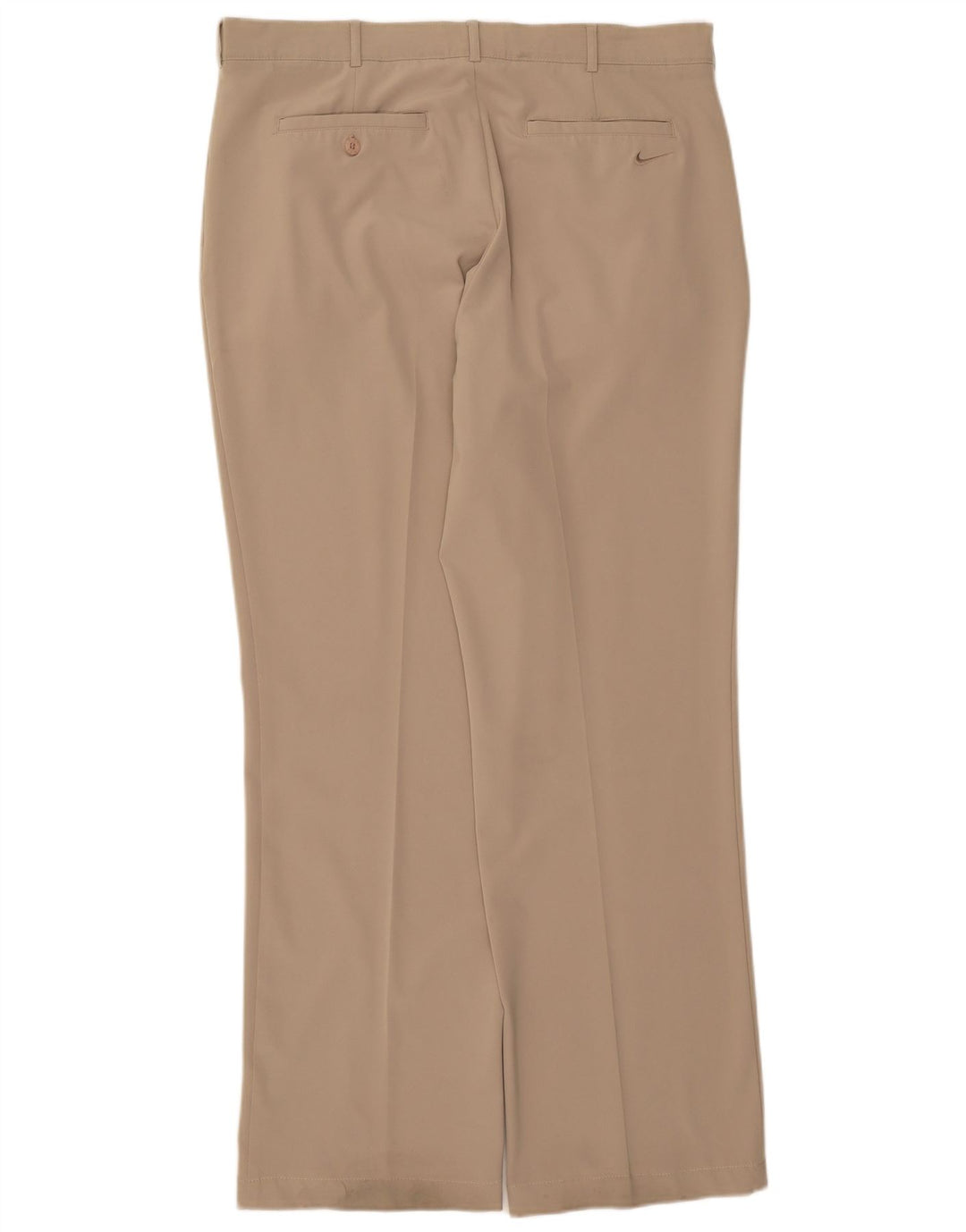 NIKE Mens Straight Chino Trousers W36 L32 Beige Polyester