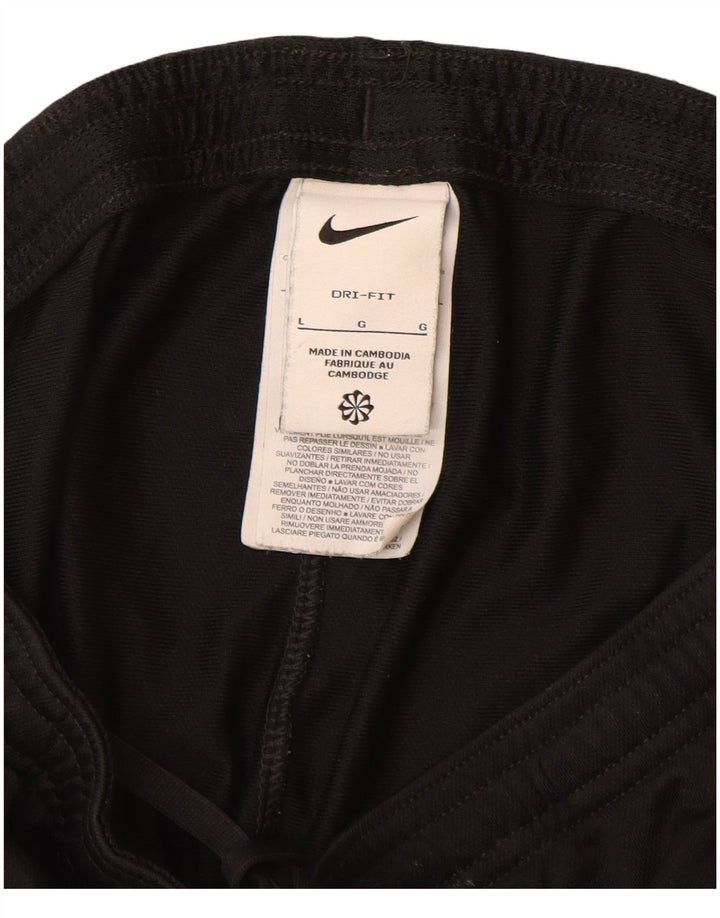 Nike - Pantalones de chándal Dri Fit para mujer, talla 40, talla grande, poliéster negro