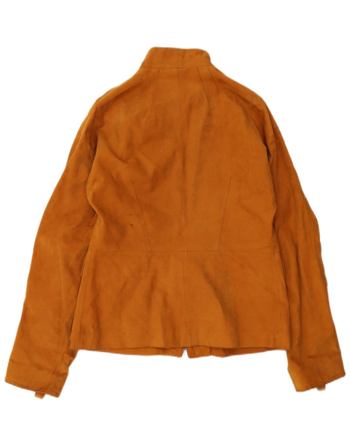 Chaqueta de ante Borbonese para mujer IT 48 XL Cuero marrón