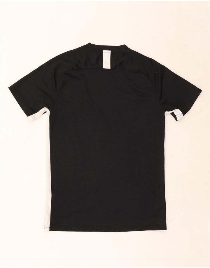 Camiseta Nike Dri Fit para hombre Top medio negro color block Poliéster