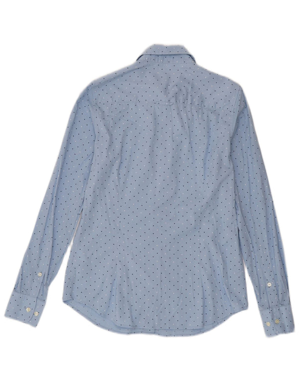Camisa Gant para mujer UK 8 Small Blue Spotted Cotton