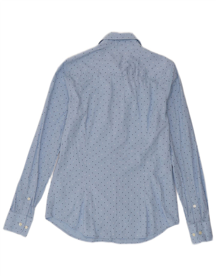 Camisa Gant para mujer UK 8 Small Blue Spotted Cotton