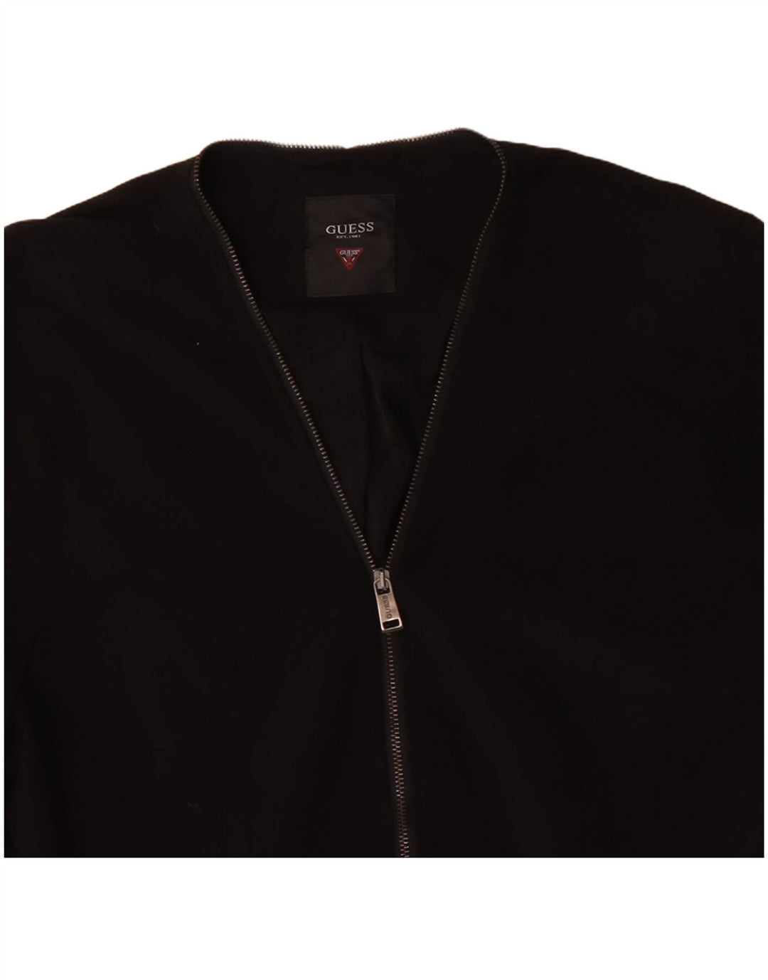 GUESS Chaqueta Blazer para Mujer UK 46 Grande Poliéster Negro