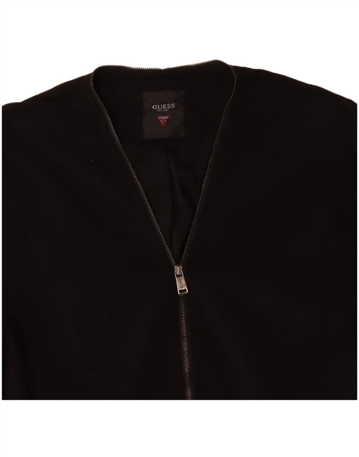 GUESS Chaqueta Blazer para Mujer UK 46 Grande Poliéster Negro