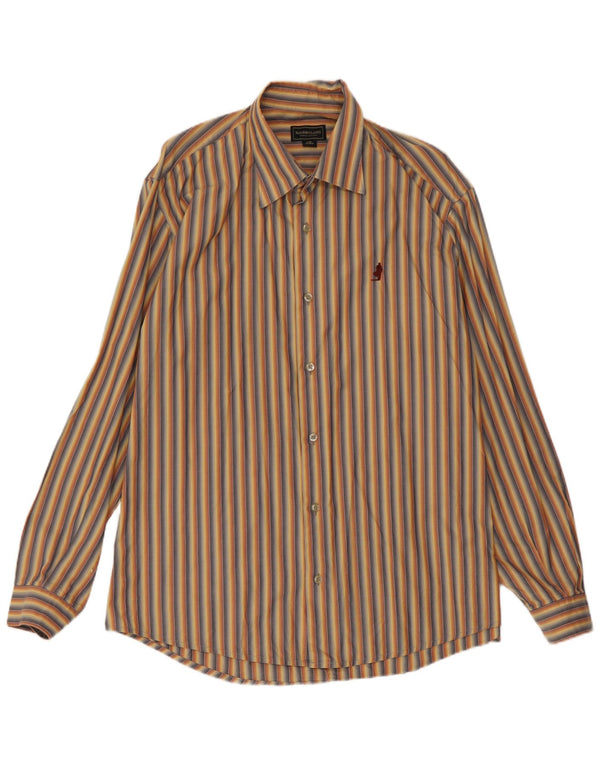 Camisa Marlboro Classics Hombre XL Algodón Rayas Multicolor