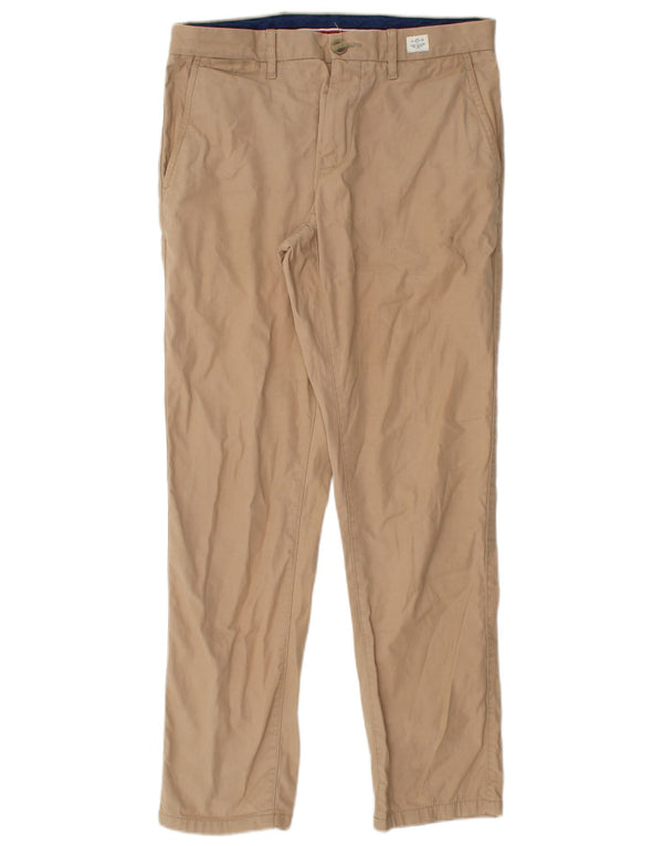 Tommy Hilfiger Pantalón chino recto para hombre W30 L30 Algodón beige