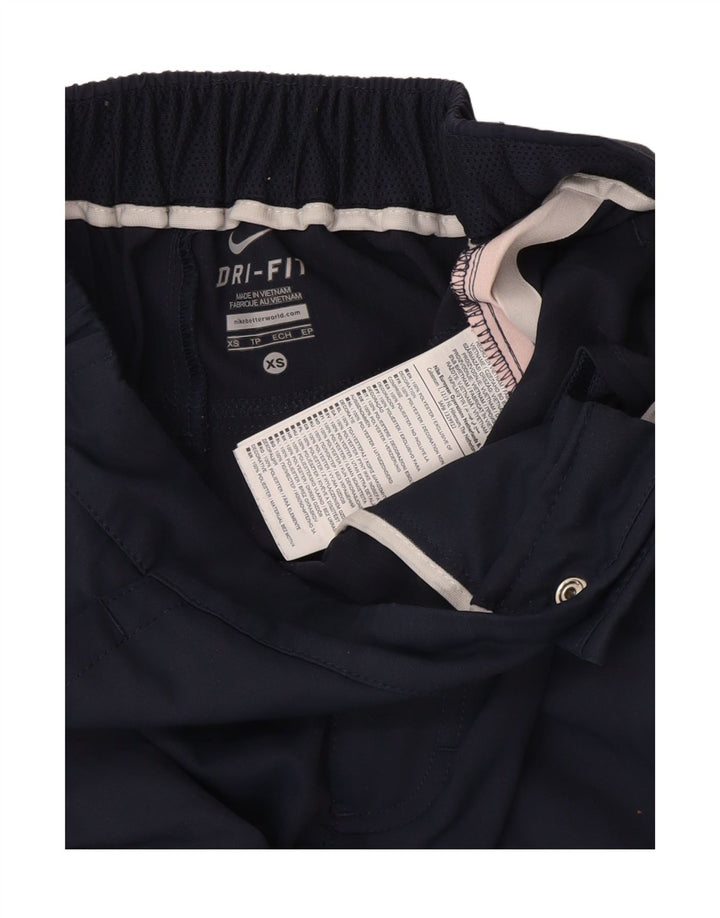 Pantalones cortos chinos Nike Dri Fit para mujer XS W25 Poliéster azul marino