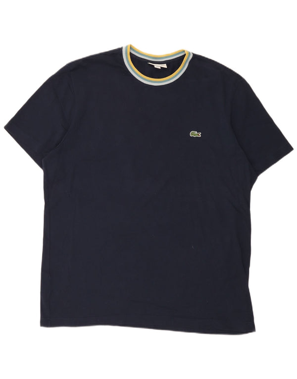 Lacoste Camiseta Regular Fit para Hombre Talla 6 XL Algodón Azul Marino