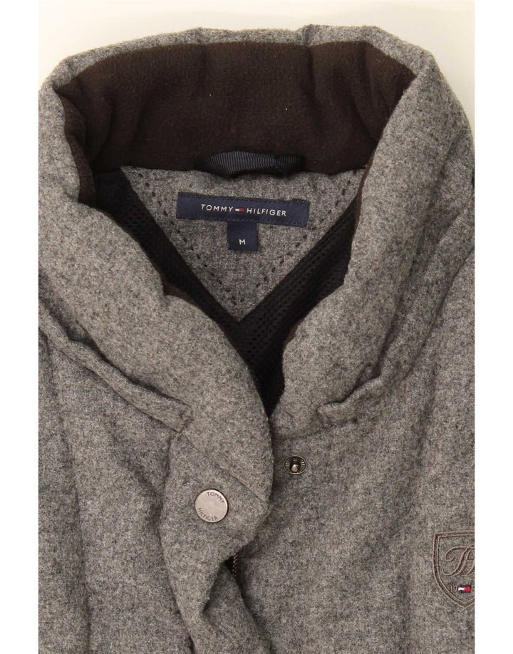 Tommy Hilfiger Chaleco acolchado para mujer UK 44 Lana gris medio
