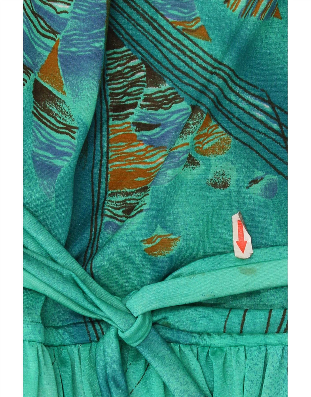 Mono Vintage Mujer IT 44 Poliamida Floral Verde Medio