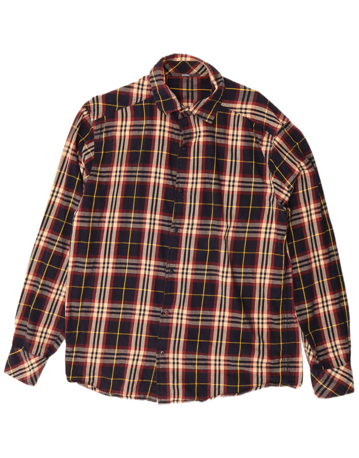 Yukon Camisa de franela para hombre XL Algodón a cuadros multicolor