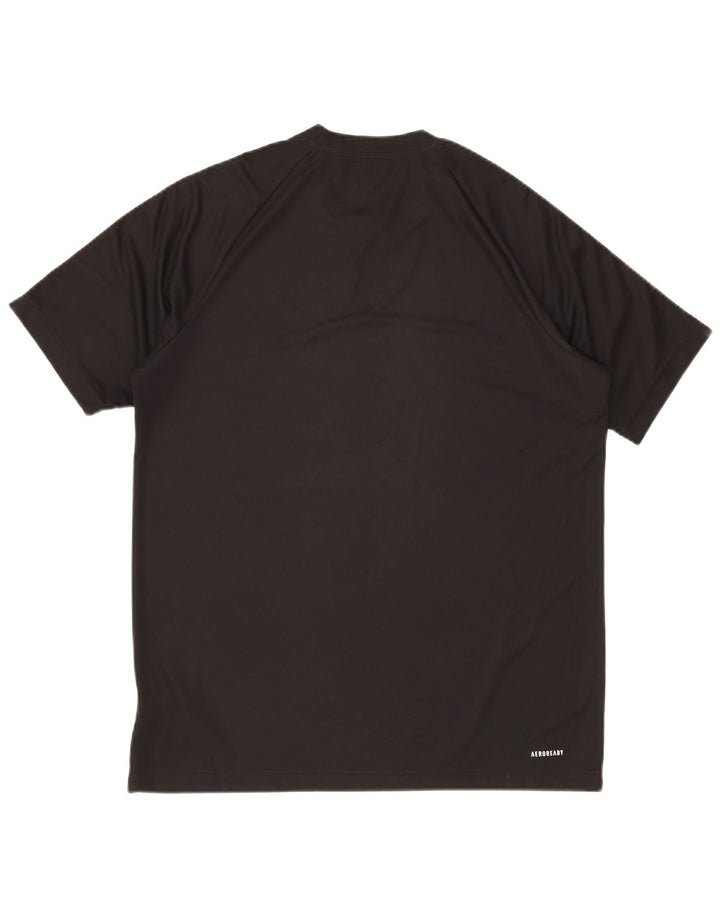 Adidas Hombre Aeroready Camiseta Top Grande Poliéster Negro