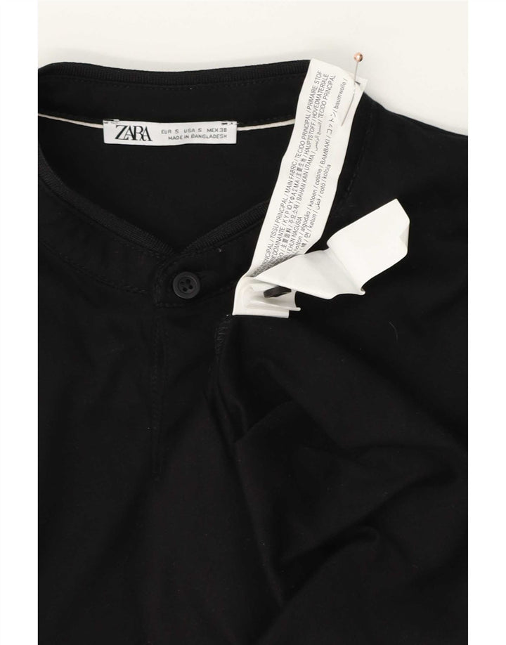 Zara Hombre Polo Polo Small Algodón Negro