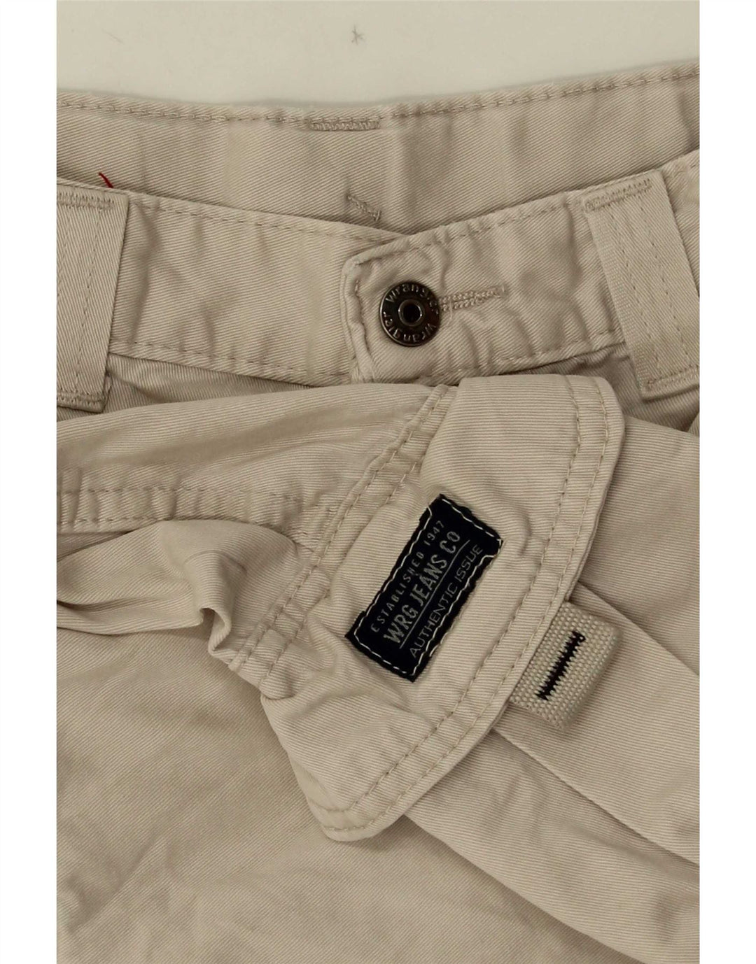 Wrangler Pantalones cortos cargo para niños 11-12 años W24 Algodón beige