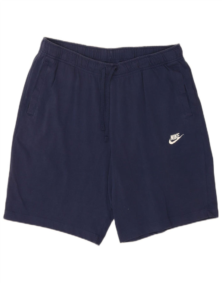 Nike Pantalones cortos deportivos para hombre XL Azul marino Algodón