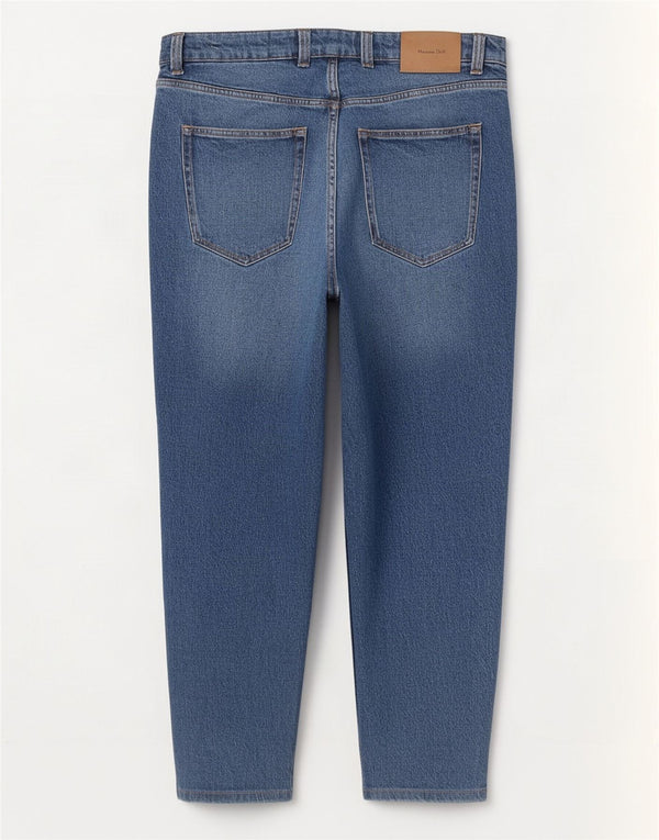 Massimo Dutti Jeans Cónicos Para Hombre EU 44 Large W34 L29 Algodón Azul
