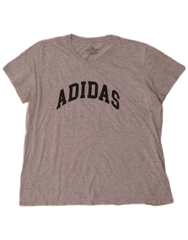 Adidas Camiseta gráfica para hombre Top 2XL Gris