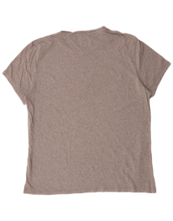 Jack Wills Camiseta gráfica para hombre Top grande de algodón gris