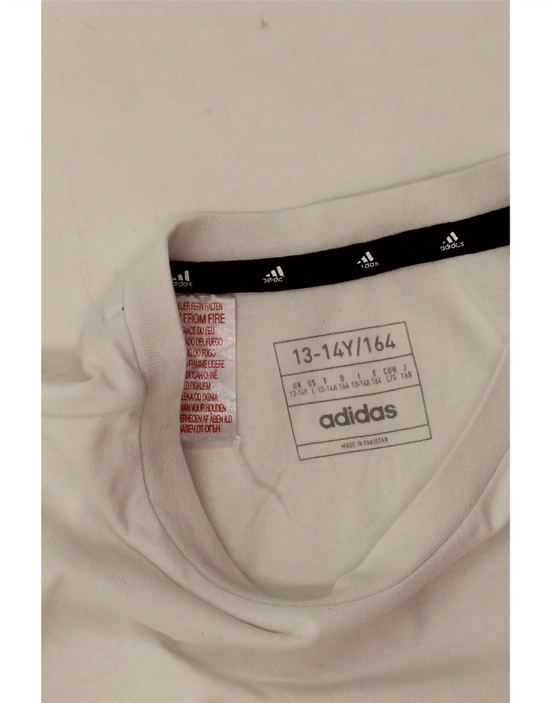 Adidas Camiseta Niño Top 13-14 Años Blanco