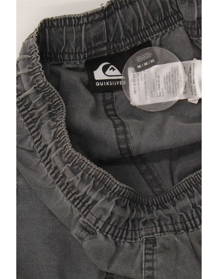 Pantalones cortos chinos Quiksilver para hombre medianos W32 algodón gris