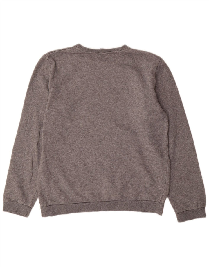 PUMA Sudadera gráfica para niños 15-16 años Gris Algodón