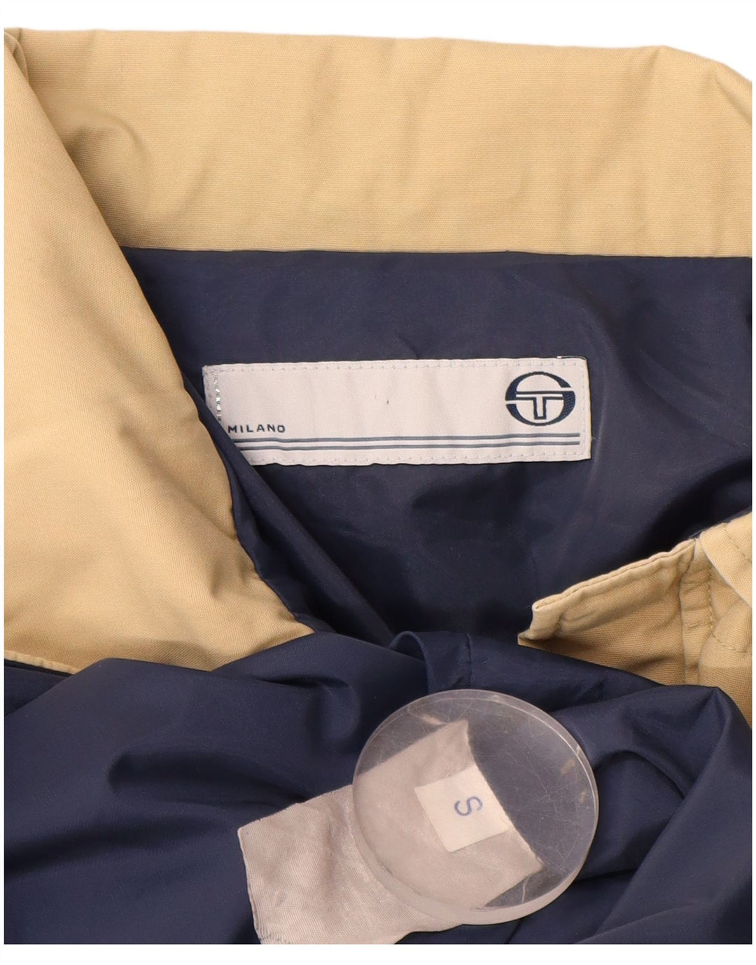 Sergio Tacchini Chaqueta cortavientos para hombre UK 36 Small Beige