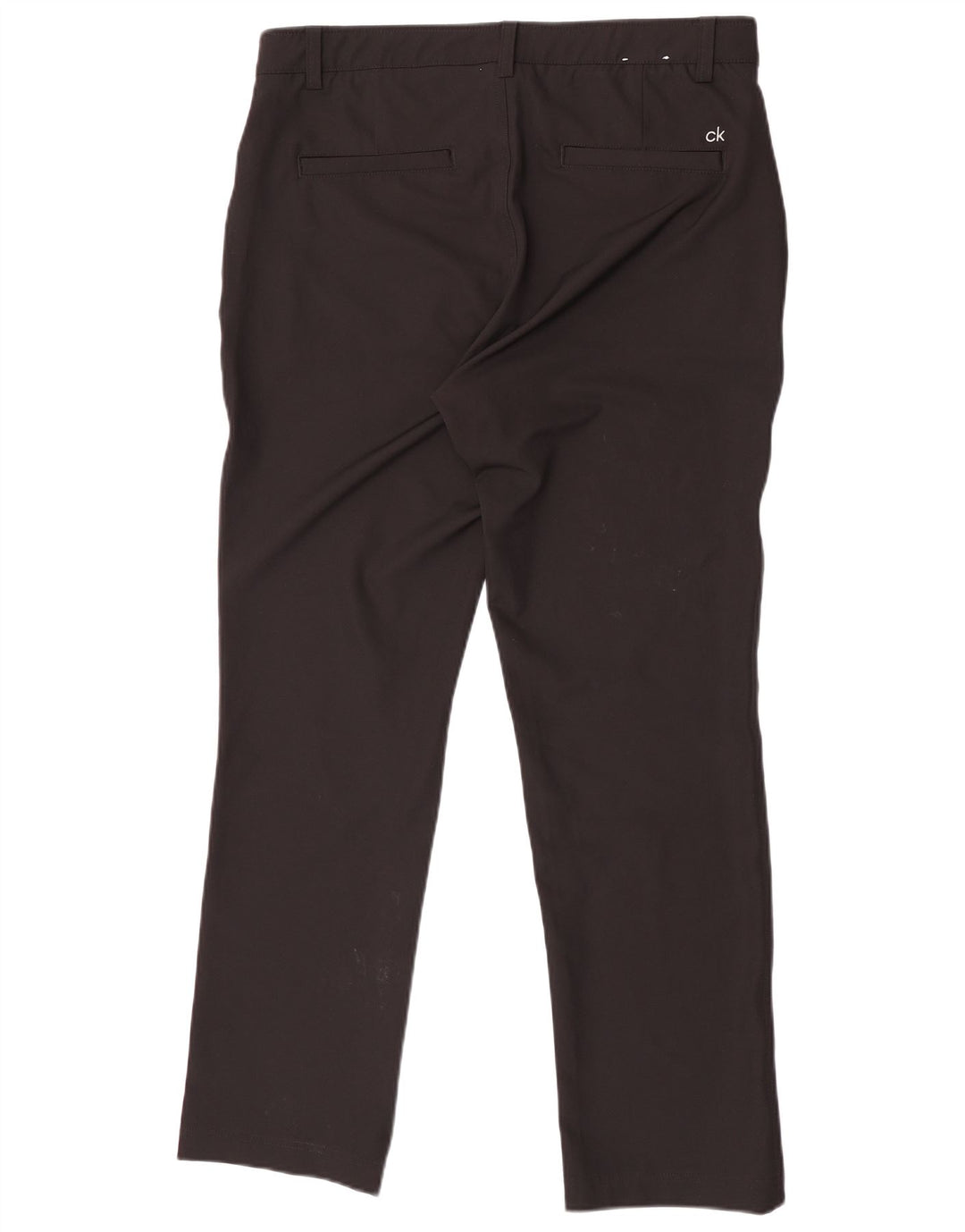 Pantalones chinos rectos Calvin Klein para hombre W34 L31 Poliéster negro