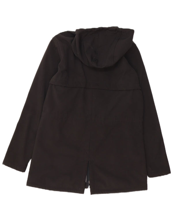 New Balance Chaqueta Parka Sherpa con Capucha para Mujer UK 46 Grande Poliéster Negro