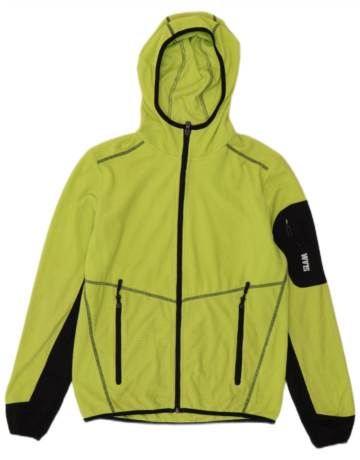 SLAM Hombre Sudadera Con Capucha Y Cremallera Small Verde Colorblock Poliéster