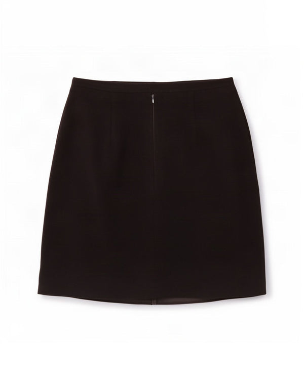 Marks & Spencer Falda acampanada para mujer UK 12 Medium W30 Poliéster negro