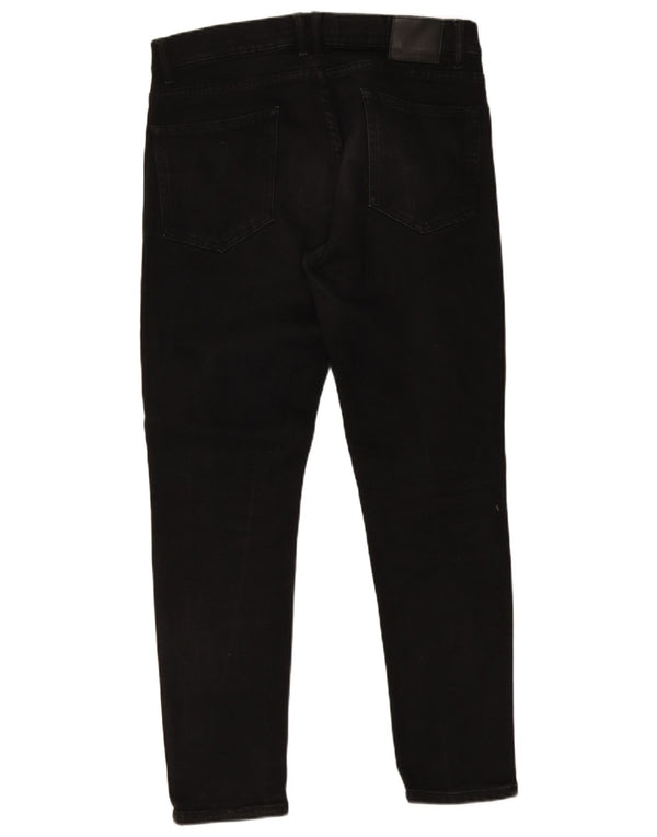 Zara Vaqueros Slim para Hombre EU 46 XL W36 L30 Negro