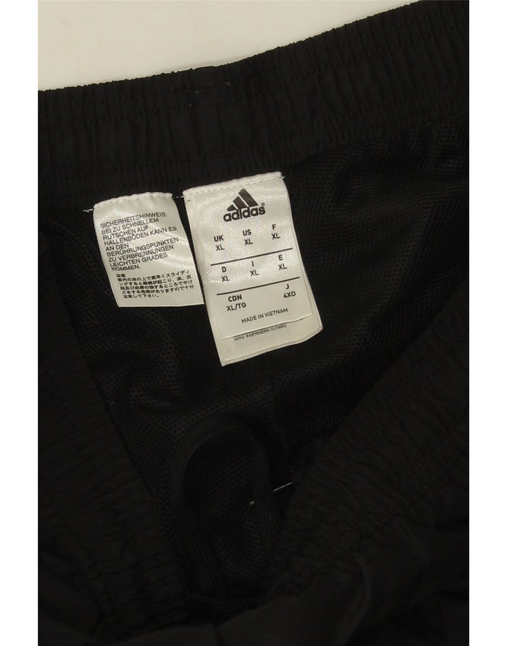 Adidas Hombre Pantalones De Chándal Joggers XL Negro Poliéster