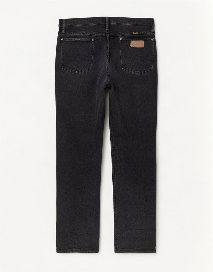 Wrangler Vaqueros rectos para hombre W33 L32 Algodón gris