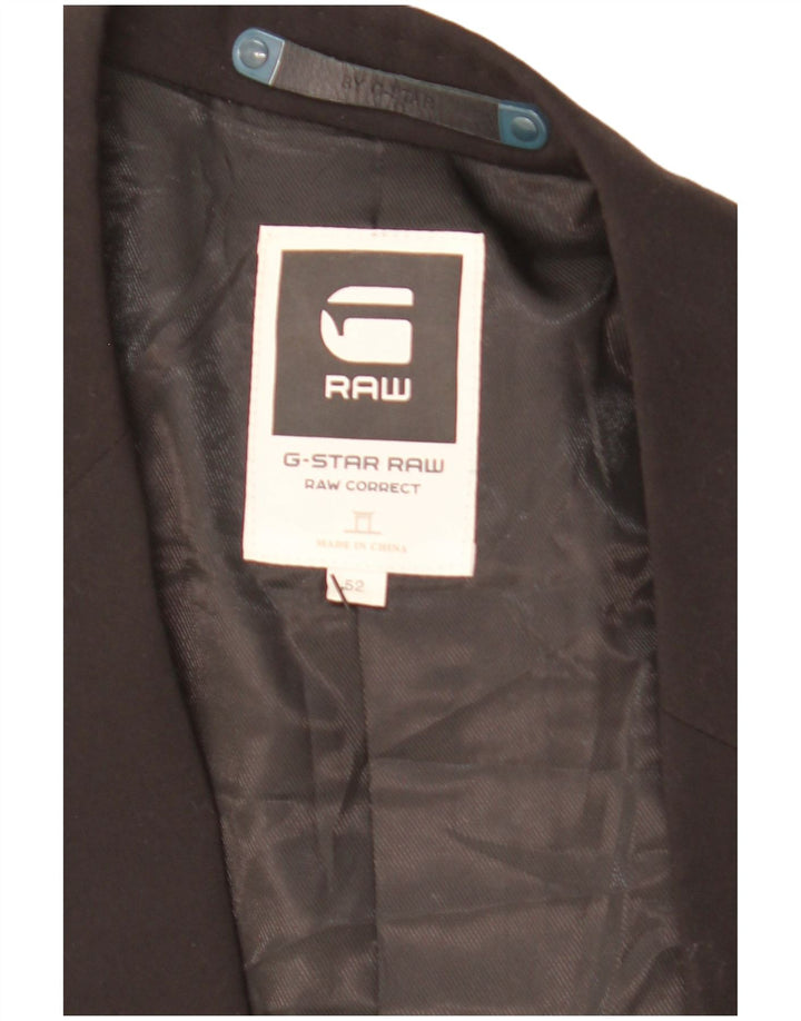 G-Star Chaqueta tipo blazer de 2 botones para hombre IT 52 XL Poliéster negro